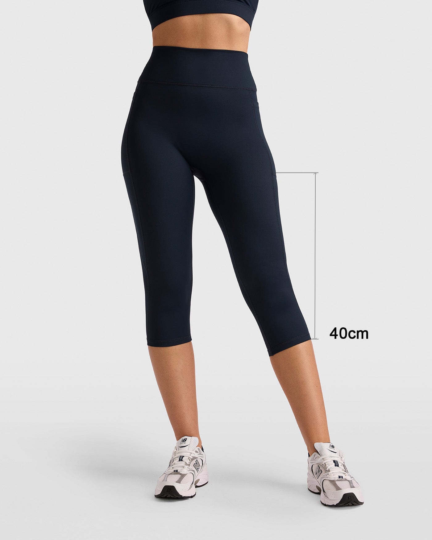 Dena Capri Leggings Met Zakken - Midnight Blauw