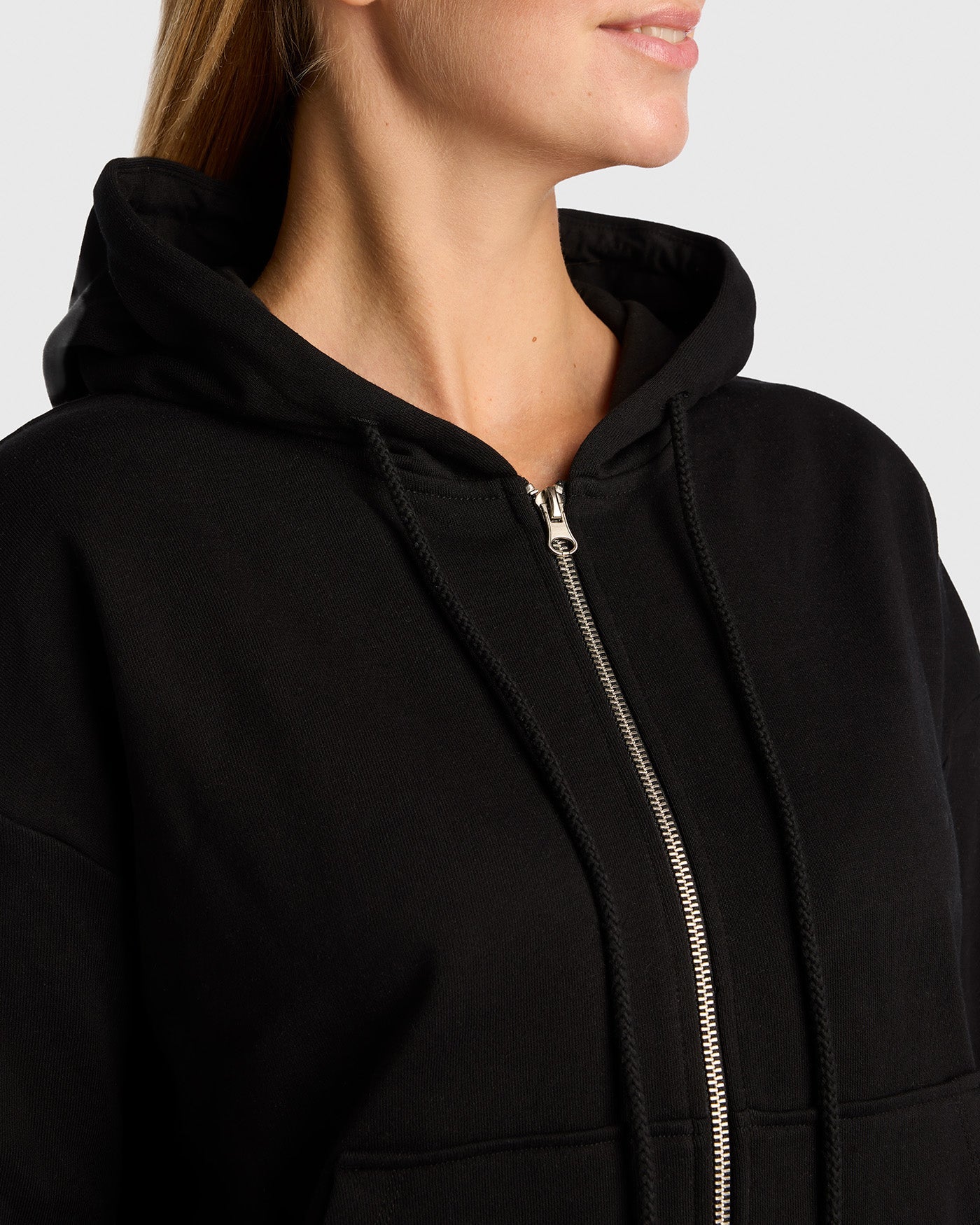 Essential Zip-Up Hoodie - Zwart