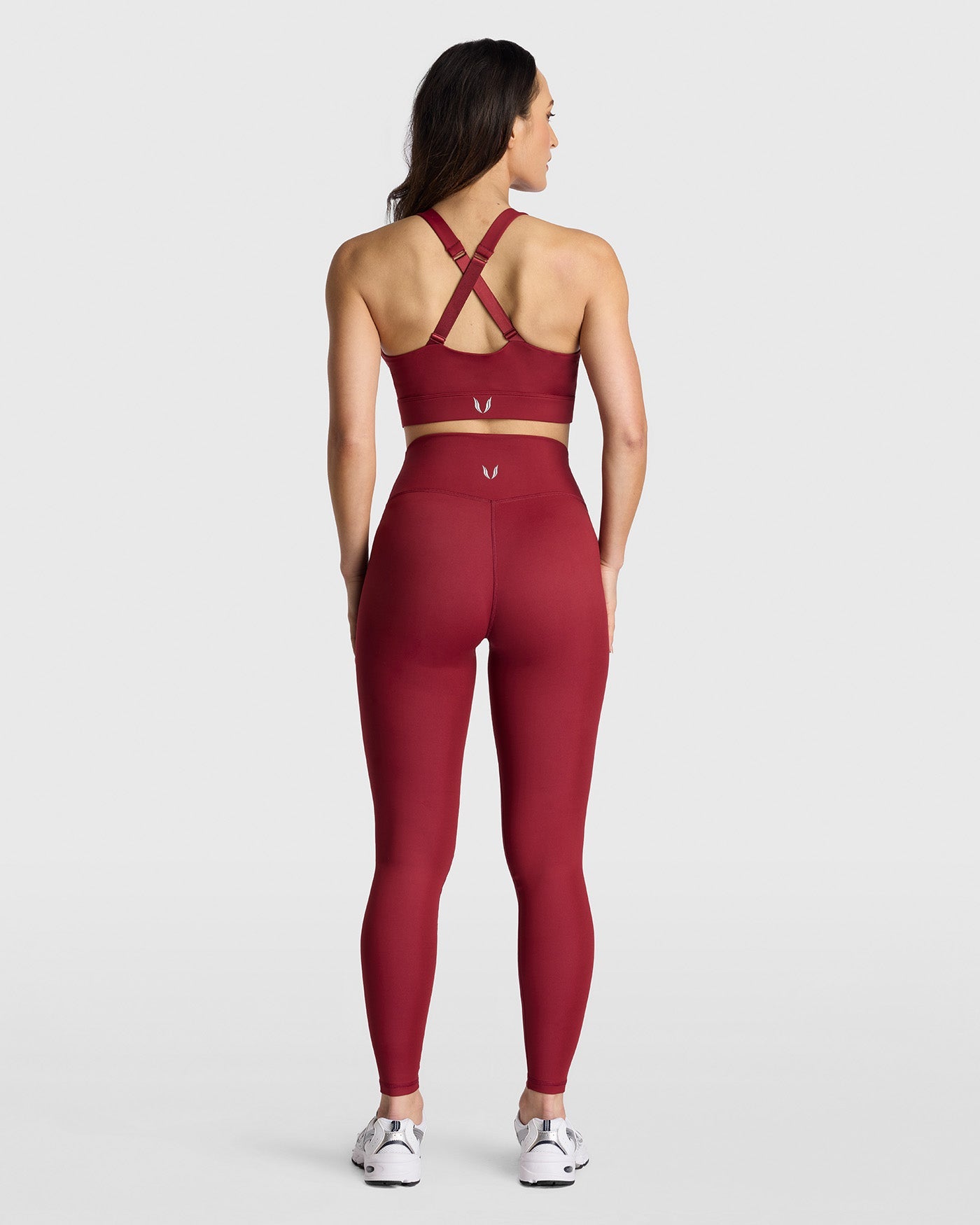 Dena Recycled Leggings Met Zakken - Bordeaux Rood