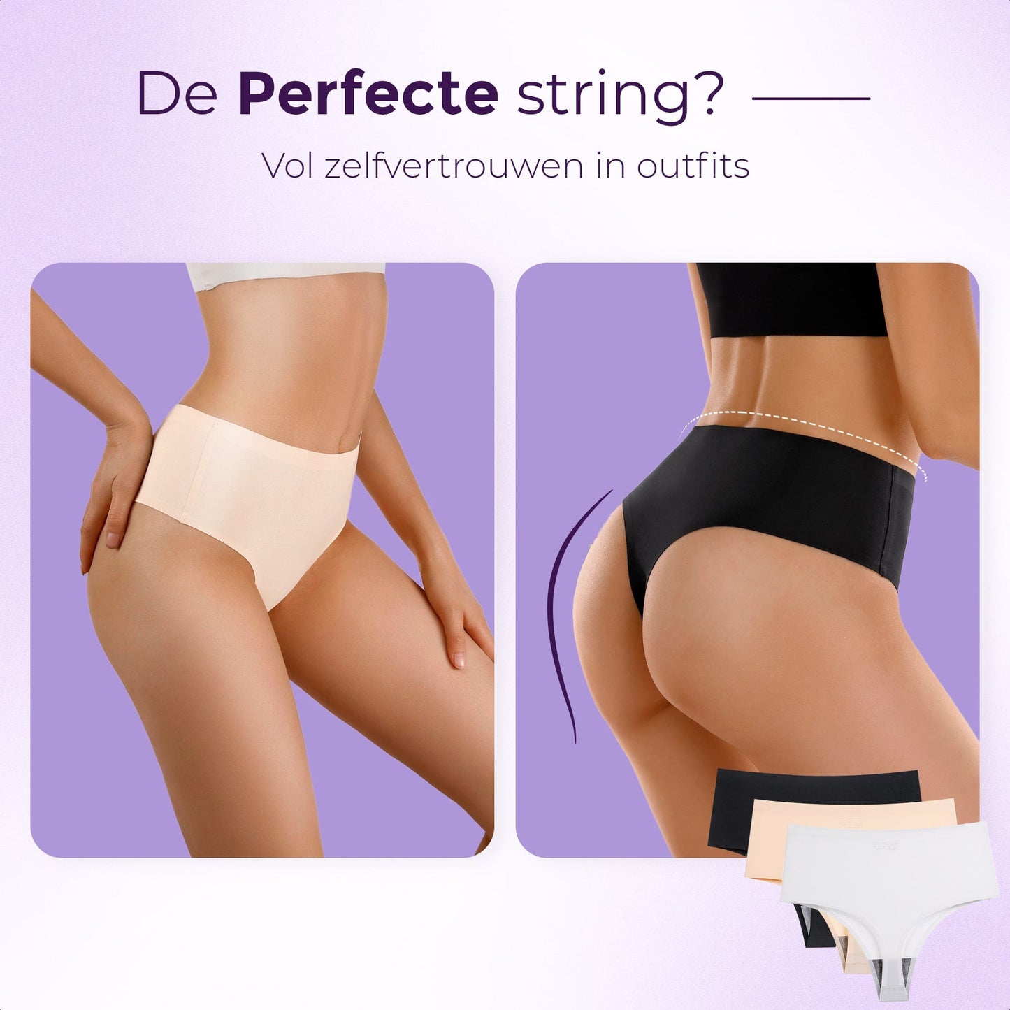 Naadloze String - Set van 3