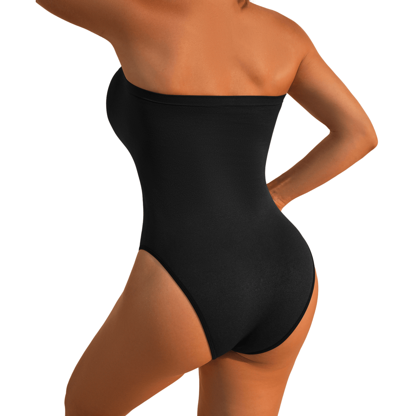 Corrigerende Naadloze Strapless Bodysuit met Slip