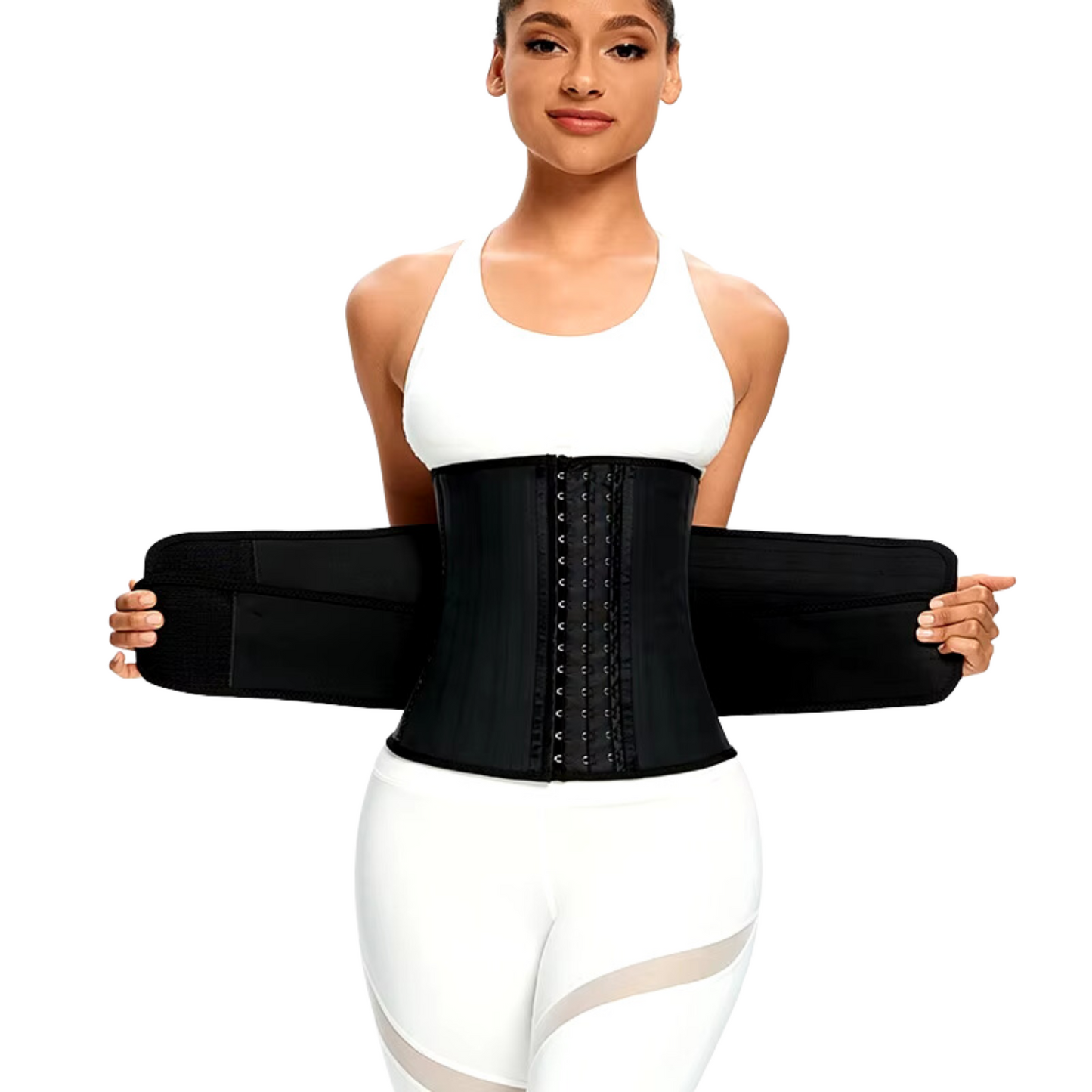 Waist Trainer Corset met 2 Banden en 3 Rijen Haakjes