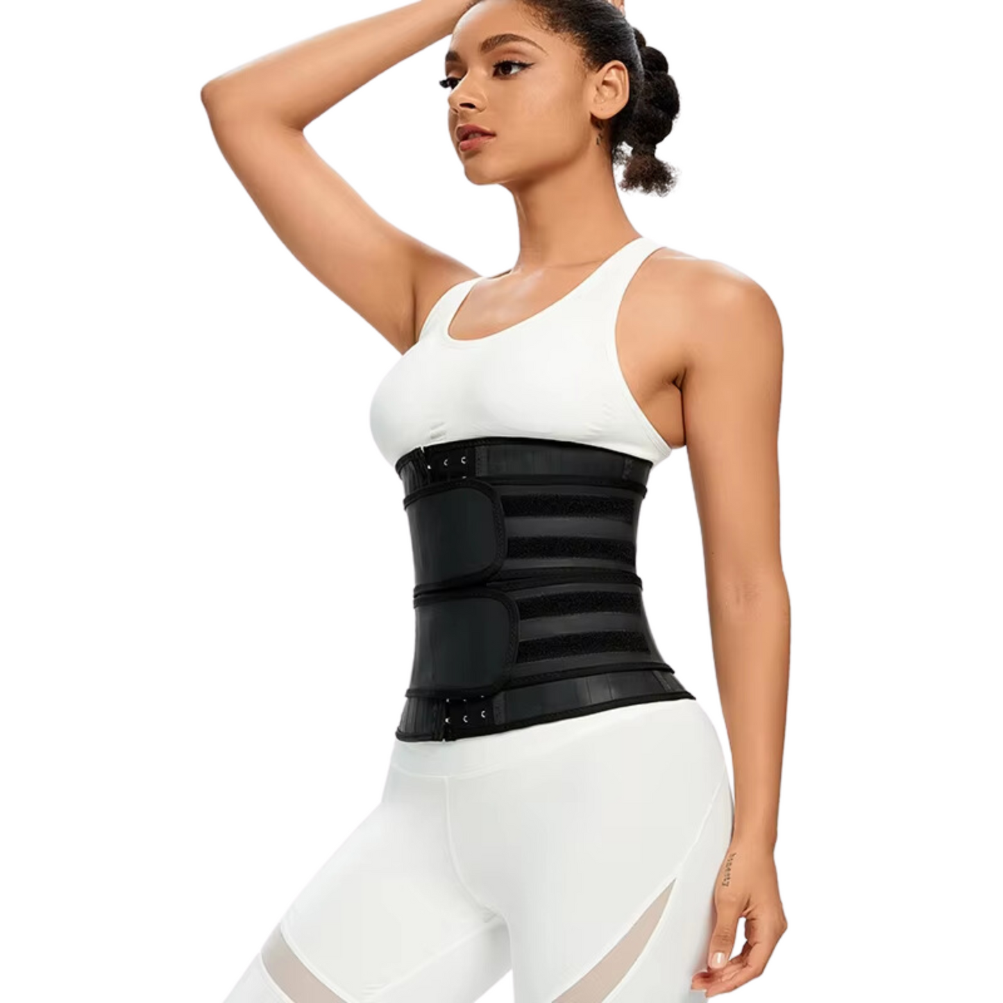 Waist Trainer Corset met 2 Banden en 3 Rijen Haakjes